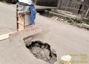 Jalan Berlubang di Desa Kalisari Mengkhawtirkan Dan Mengancam Keselamatan Pengguna jalan