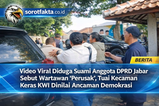 Caption : Suami dari anggota DPRD Jabar terekam berdebat di lokasi kejadian dalam video viral yang memicu kontroversi usai menyebut wartawan sebagai “perusak”.
