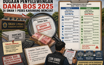 Dugaan Penyelewengan Dana BOS 2025 di SMAN 1 Pedes Karawang Mencuat