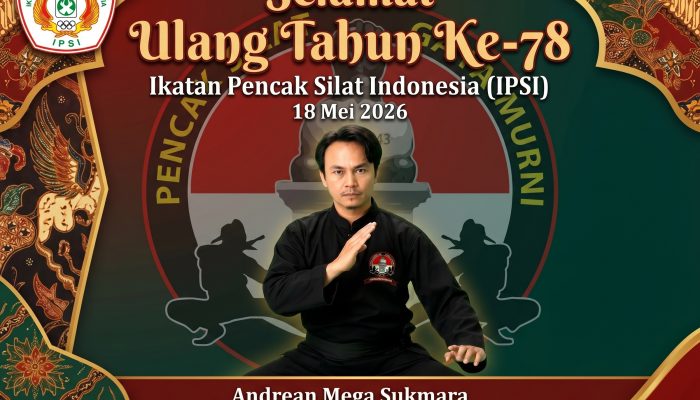 Ketua Perguruan Pencak Silat Gaya Murni Cibuaya Ucapkan Selamat HUT IPSI ke-78