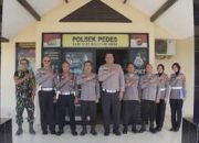 Kapolsek Pedes Terima Tim Penilai Lomba Kebersihan Mako Polsek Jajaran Polres Karawang