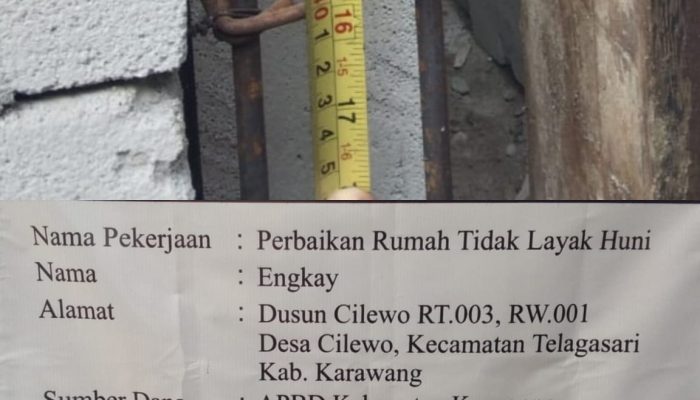 Proyek Rulahu di Telagasari Karawang Diduga Tak Sesuai RAB, Pengawas Disebut Tak Pernah Turun Lokasi