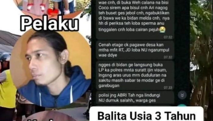 Diduga Telah Terjadi Pencabulan Terhadap Seorang Balita Perempuan Berusia 3 tahun di Telagasari