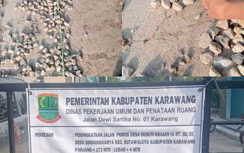 Dugaan Volume Material Berkurang, Inspektorat Diminta Turun Tangan Awasi Proyek Jalan Di Sindangkarya