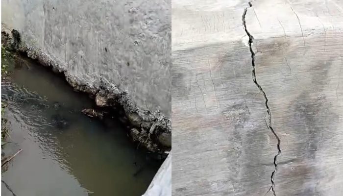 Diduga Curi Start dan Kualitas Buruk, Proyek Normalisasi Saluran Cidawolong Karawang Disorot