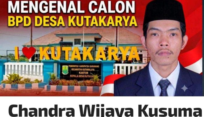 Generasi Muda Ambil Peran, Chandra Wijaya Kusuma Siap Perjuangkan Aspirasi Warga di BPD Kutakarya