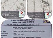 Diduga Berkualitas Buruk, Jalan Cor Pewarengan–Tirtasari di Tirtamulya Baru Selesai Sudah Retak dan Pecah