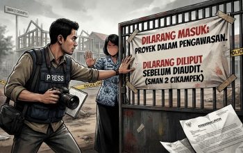 Proyek Revitalisasi SMAN 2 Cikampek Rp…?? Berjalan Sebulan, Akses Wartawan Hanya Sebatas di Ruang Satpam dan Dilarang Liputan
