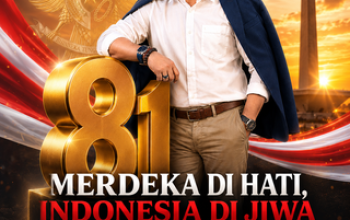 Keterangan gambar: Direktur CV. Pakar Bangunan Konstruksi, Nurhali, menyampaikan ucapan Dirgahayu Republik Indonesia ke-81. Melalui momentum HUT Kemerdekaan RI 17 Agustus 2026, Nurhali mengajak masyarakat untuk terus menjaga persatuan, memperkuat semangat gotong royong, serta mengisi kemerdekaan dengan karya dan kontribusi nyata bagi pembangunan bangsa.