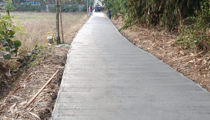 Pembangunan Jalan Lingkungan di Dusun Krajan 1 Tuai Apresiasi Warga