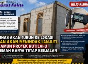 Dinas Sebut Akan Menuju Lokasi, Namun Proyek Rutilahu Lemah Karya Tetap Berjalan Tanpa Perbaikan