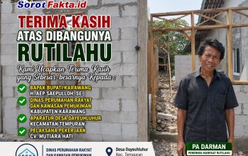 Apresiasi untuk CV. Mutiara Hati, Rutilahu Pa Darman Mulai Dibangun dengan Penuh Kepedulian
