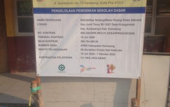 Rehabilitasi Ruang Kelas di Kutagandok Disorot, Anggaran Rp366,7 Juta Dinilai Belum Maksimal