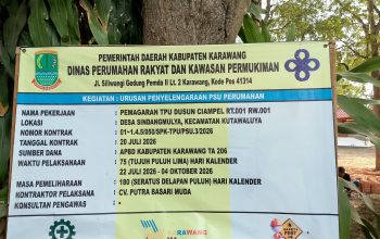 Warga Geram, Pekerjaan Pemagaran Bersumber APBD di Sindangmulya Diduga Dihentikan Kades