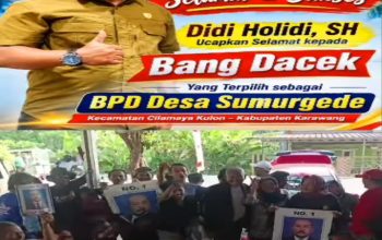 SEKJEN  DPP Ormas  Buas Adipati SingaPerbangsa Kabupaten Karawang  ,Ucapkan Selamat Atas Terpilihnya Asep Dacek Jadi Anggota BPD Desa Sumurgede