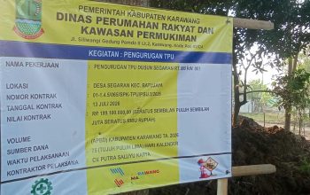 Di Duga Proyek Pengurugan TPU Segaran tidak Sesuai Spesifikasi teknis dan RAB