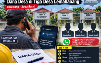 Kontraktor Inisial M Keluhkan Belum Ada Informasi Pencairan Dana di Tiga Desa kecamatan Lemahabang