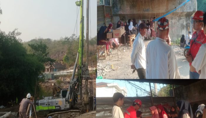 Sebanyak 20 Orang ,Anak -Anak Yatim Dan Jompo ,Menerima Santunan Dan Bingkisan Dari Pihak Pelaksana Proyek Jembatan Cicangor