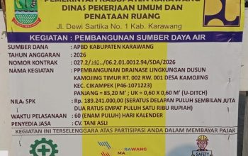 Warga Apresiasi Proyek Normalisasi Drainase U-Ditch di Dusun kamojing timur