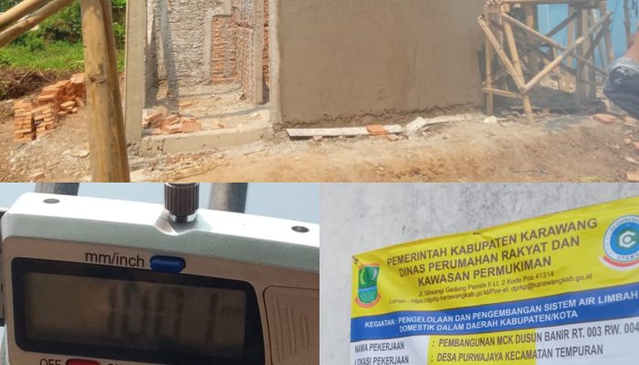 Proyek MCK di Purwajaya Disorot, Dugaan Pembesian Melenceng Dari Aturan
