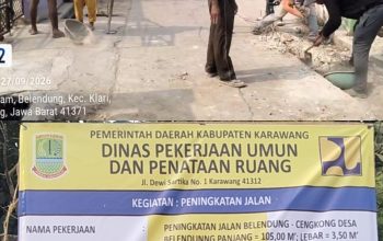 Proyek Peningkatan Jalan Belendung–Cengkong Disorot, Pekerja Diduga Abaikan APD