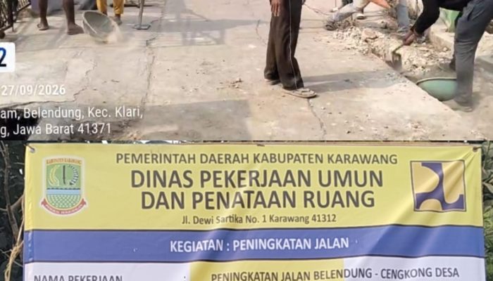 Proyek Peningkatan Jalan Belendung–Cengkong Disorot, Pekerja Diduga Abaikan APD