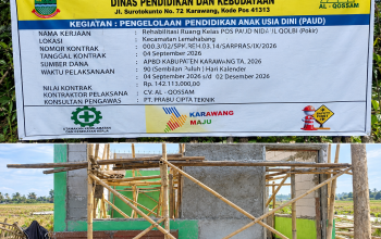 Proyek PAUD Di Lemahabang Dipertanyakan Dugaan Di Lahan Pengairan