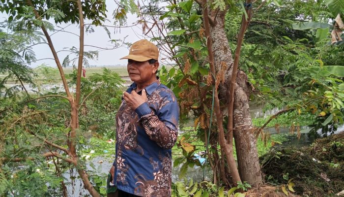 Kades Kedungjeruk Turun ke Lapangan, Bersihkan Irigasi Demi Lancarnya Aliran Air ke Sawah