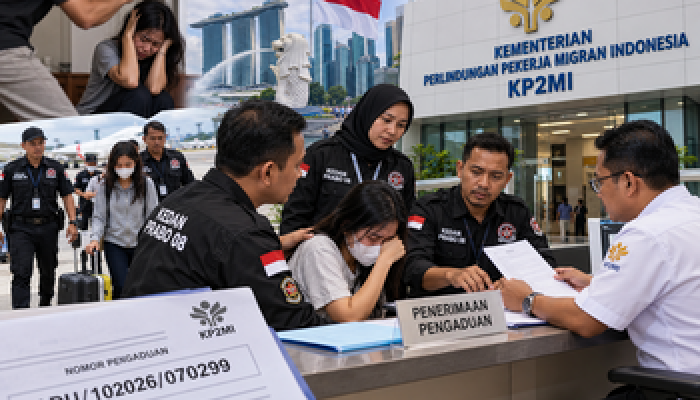 Diduga Alami Kekerasan di Singapura, PMI Asal Lampung Mengadu ke KP2MI Lewat Kedan Prabo 08