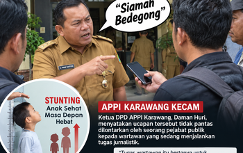 ‎Camat Rengasdengklok Sebut Wartawan “Bedegong” Saat Dikonfirmasi Soal Stunting, APPI Karawang Kecam*